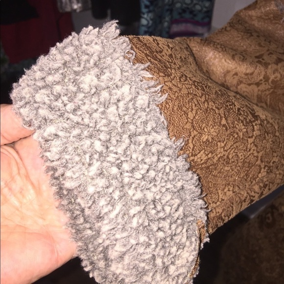 Dylan size small western Yellowstone suede feel Sherpa warm fall winter - Picture 7 of 10